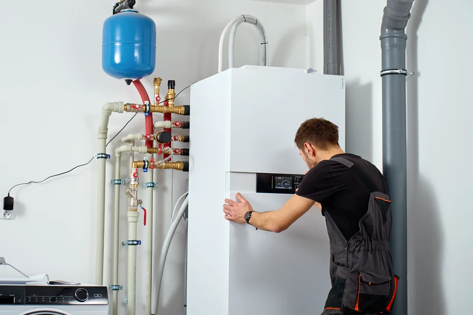 Collage de photos de panneaux solaires, photovolta&iuml;ques sur le toit rouge d'une maison et un ciel magnifique avec le soleil couchant